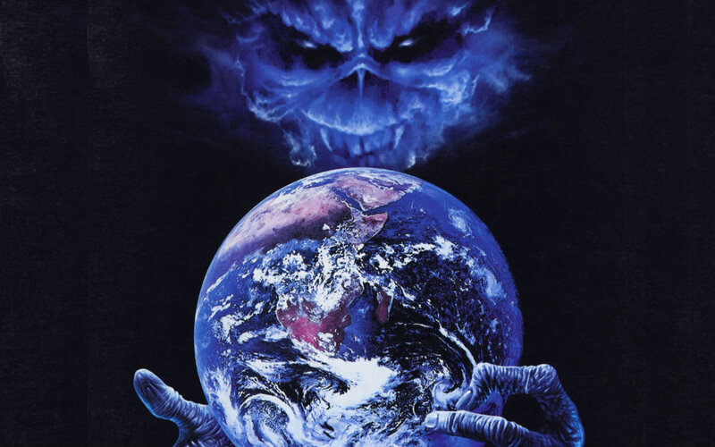 Alien Skull Holding Earth