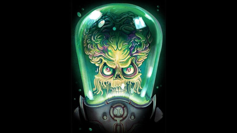Alien Skull in Helmet