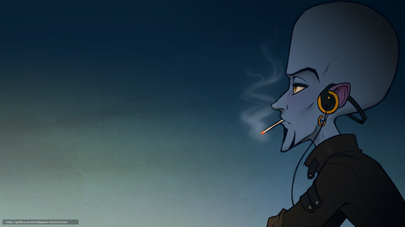 alien smoking cigarette