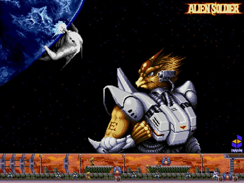 Alien Soldier game scene