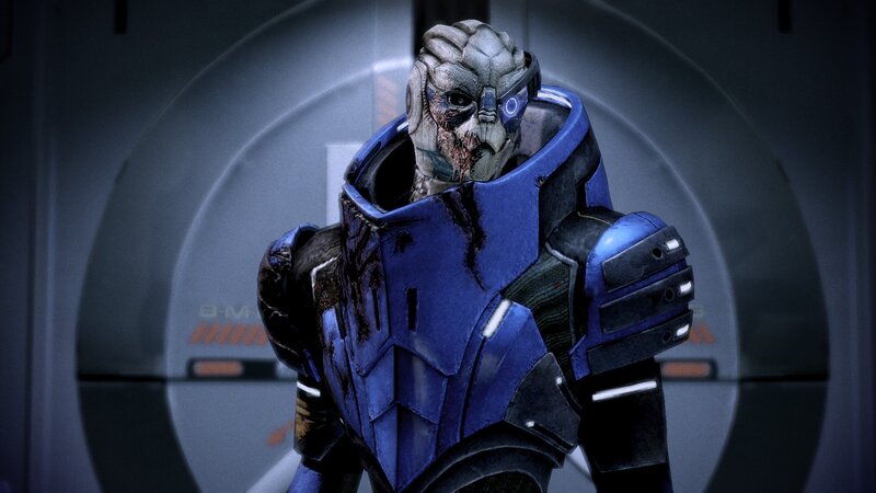 alien soldier in blue armor