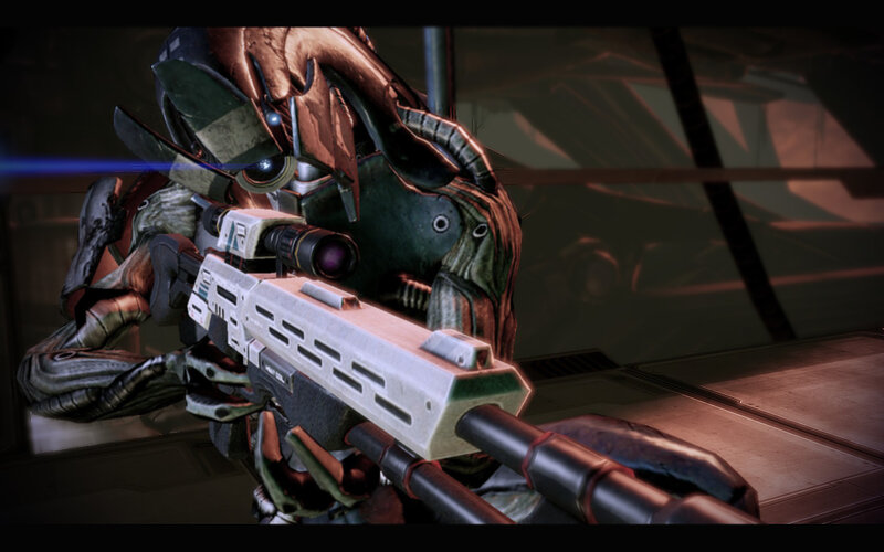 Alien Soldier with Rifle