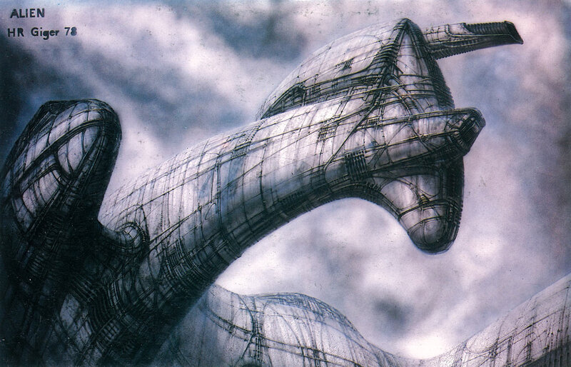 Alien spacecraft concept art