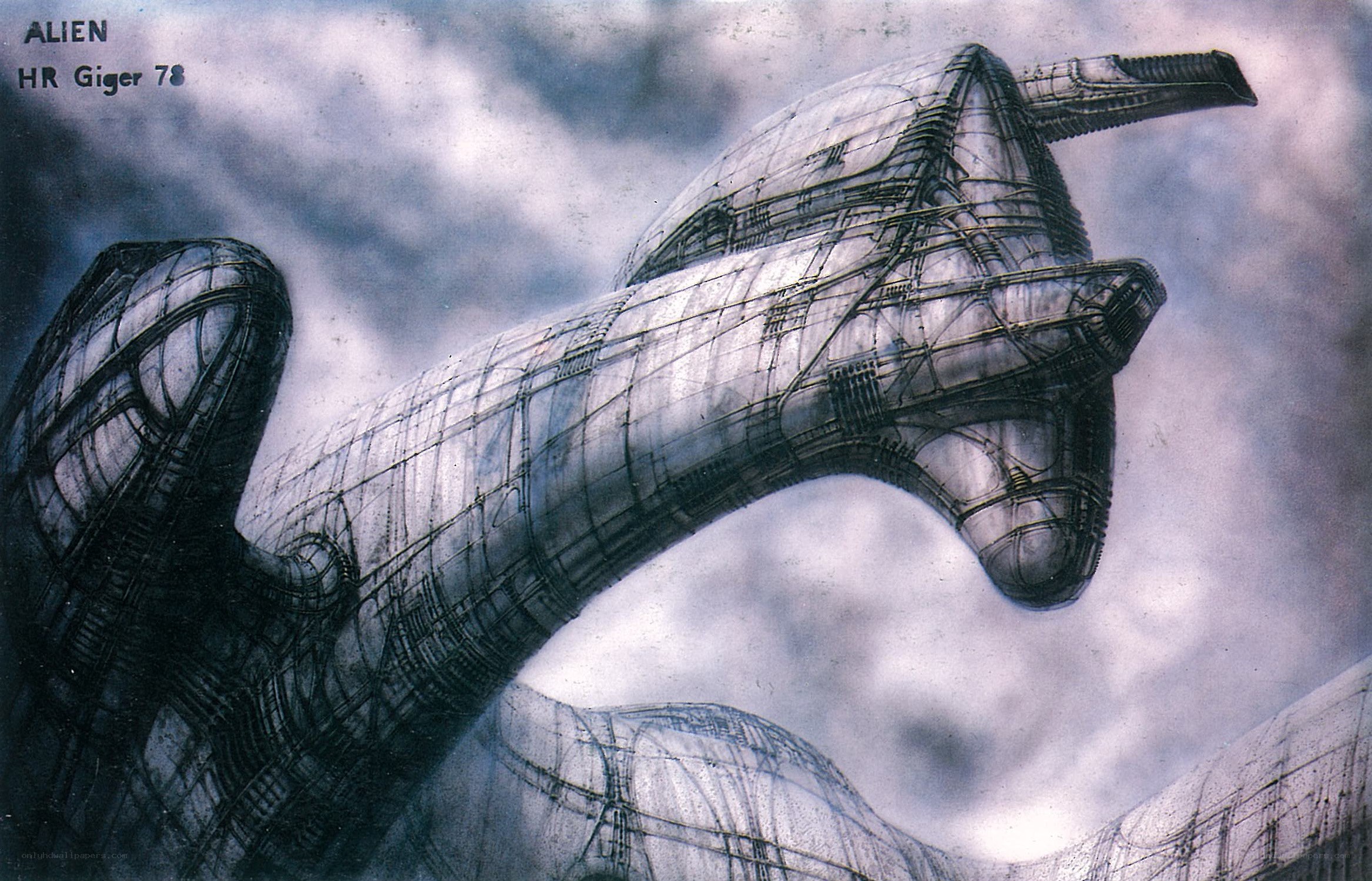 Alien spacecraft concept art
