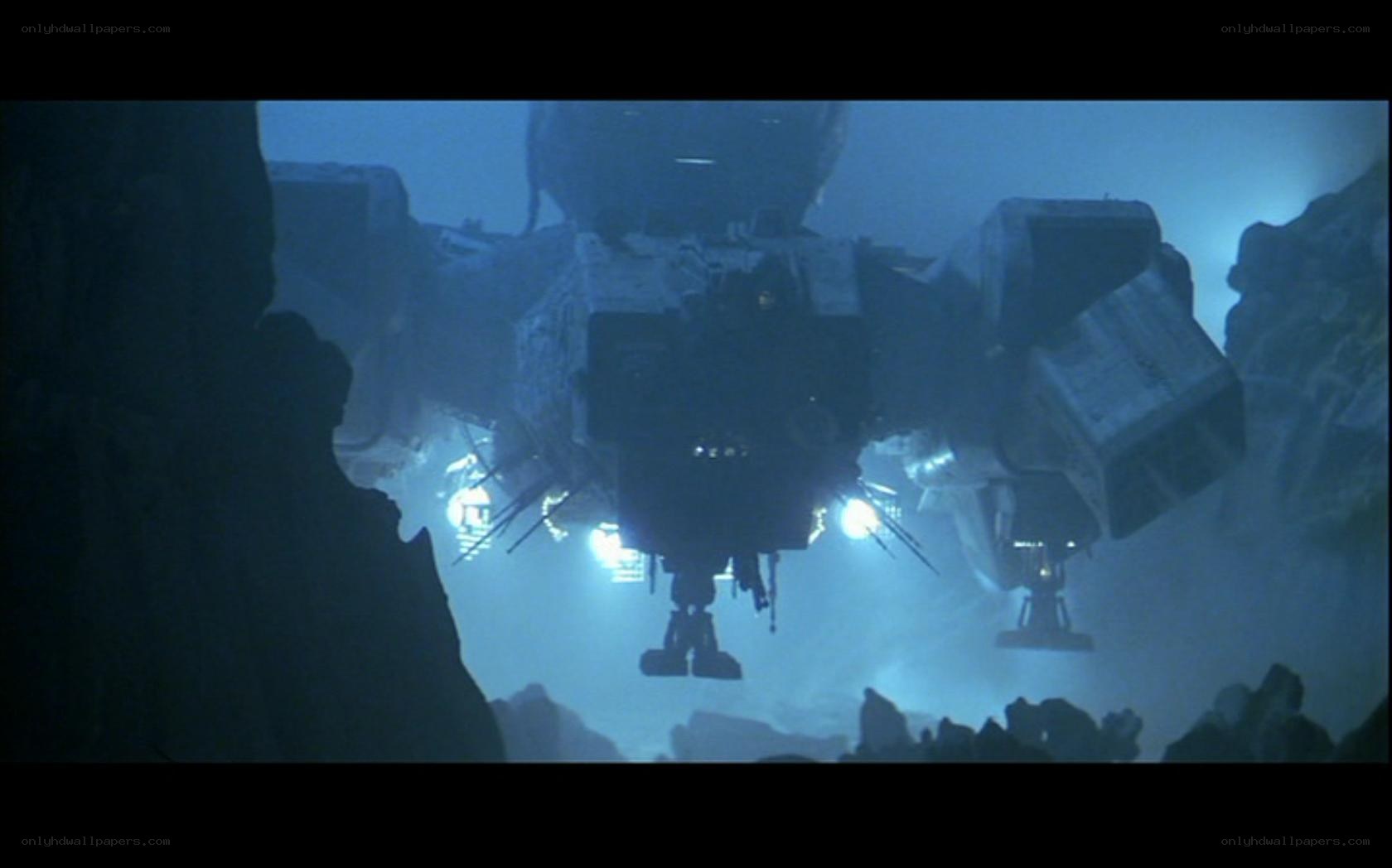 alien spacecraft in cave