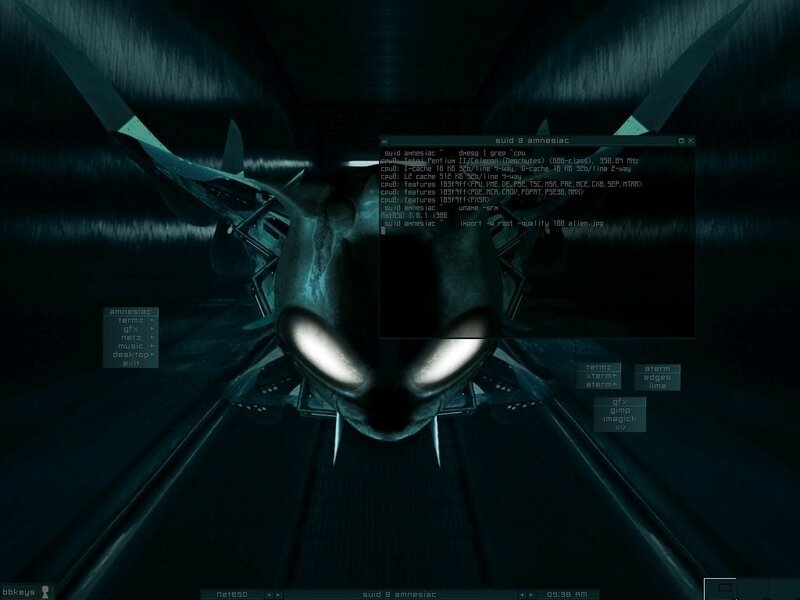 Alien spacecraft in digital interface
