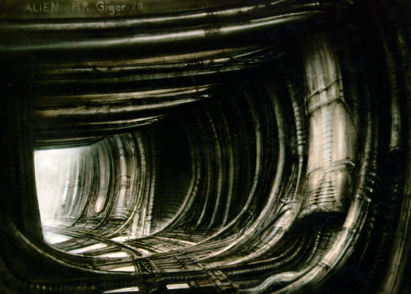 Alien spacecraft interior