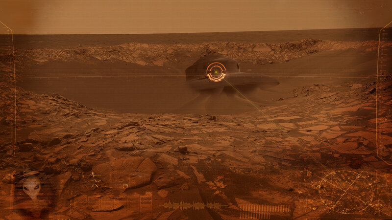 Alien Spacecraft on Planet