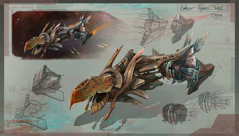 Alien Spaceship Concept Art