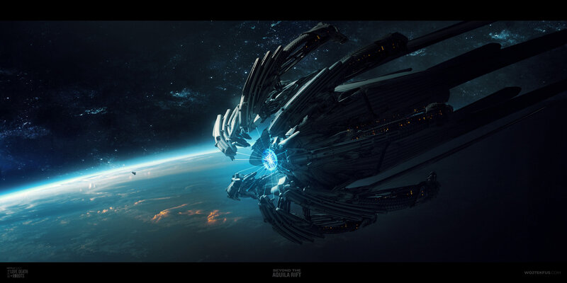 Alien Spaceship in Orbit