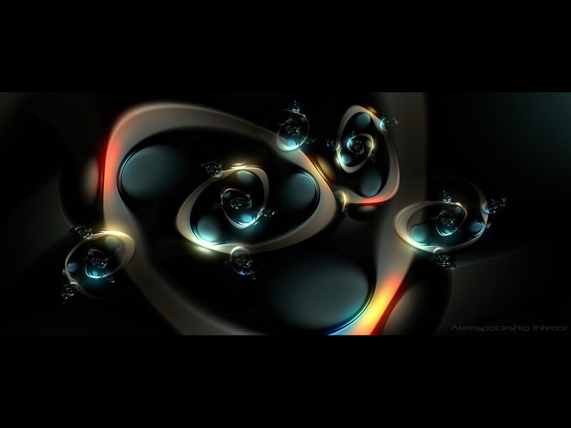 Alien spaceship interior