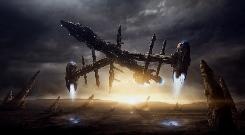 Alien Spaceship Landing