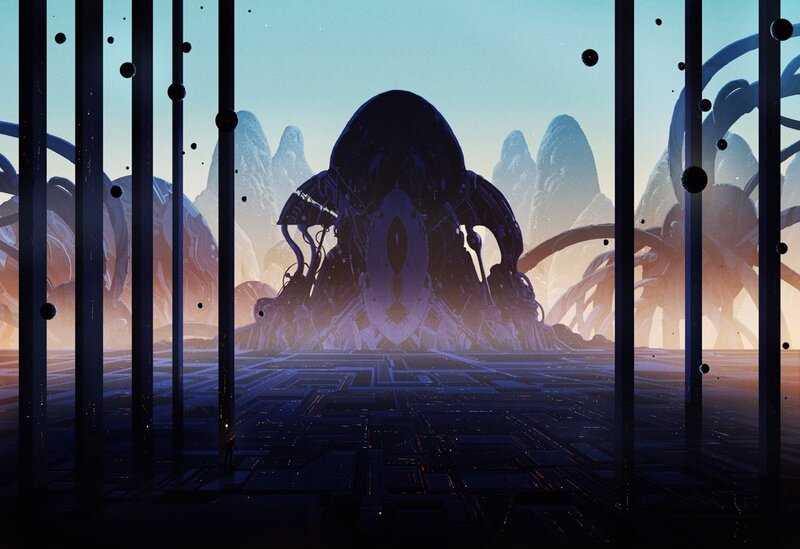 Alien Structure in Desert