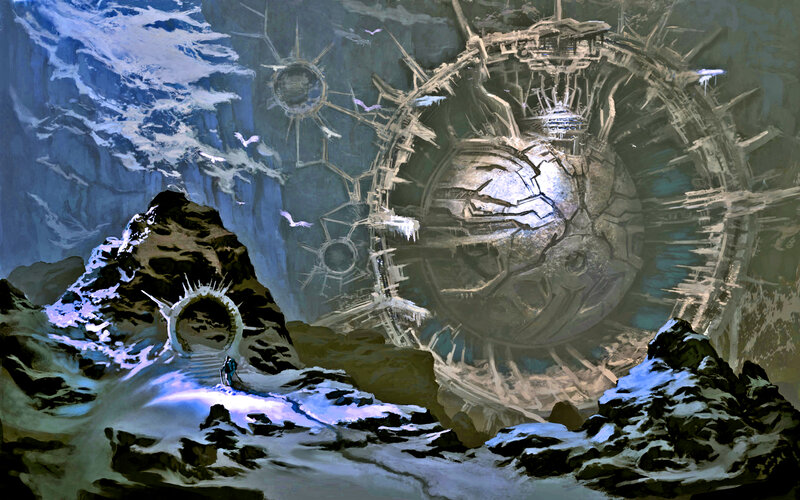 Alien Structure in Snow