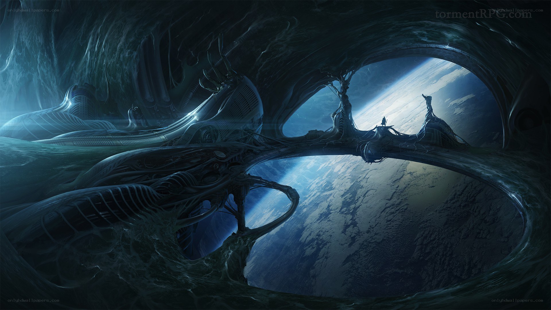alien structure in space