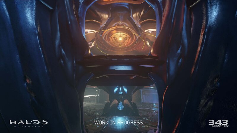 Alien Structure Interior — Blue