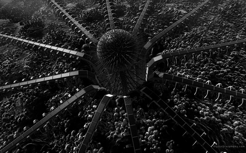 alien structure on alien planet