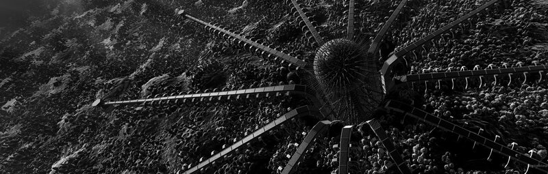 alien structure on alien planet