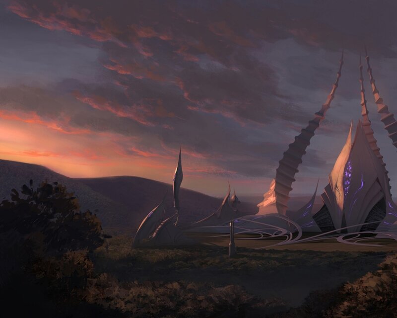 Alien Structures at Dusk