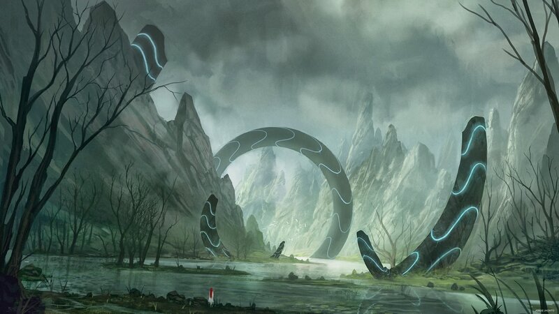 Alien Structures in Mountains