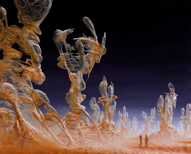 Alien Structures on Desert Planet