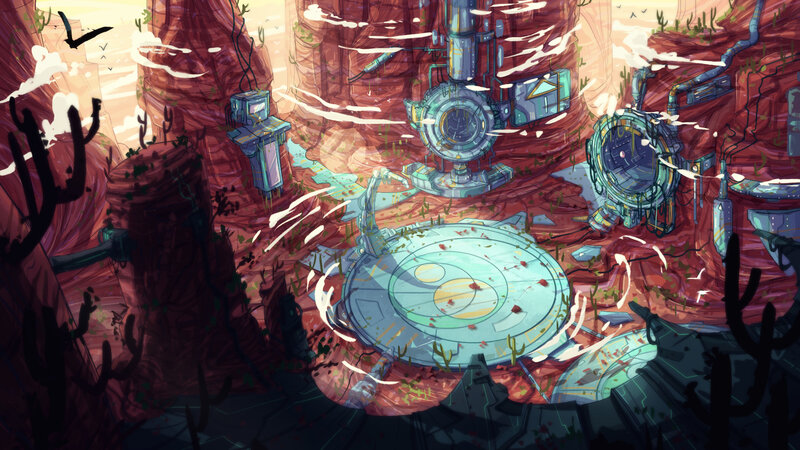 Alien Technology in Canyon