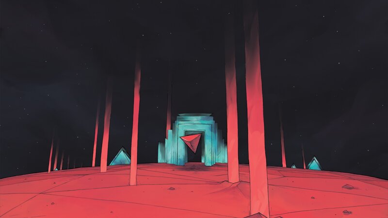 Alien Temple at Night