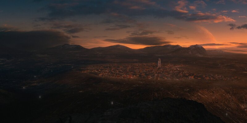 Alien Town at Sunset