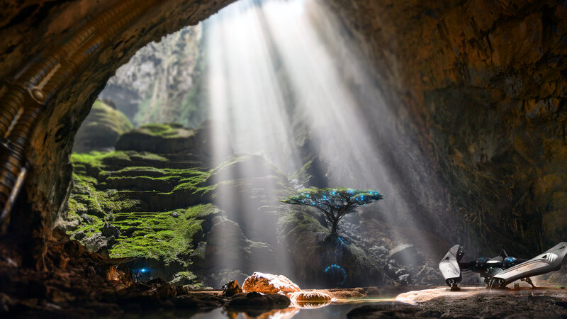 Alien Tree in Cave