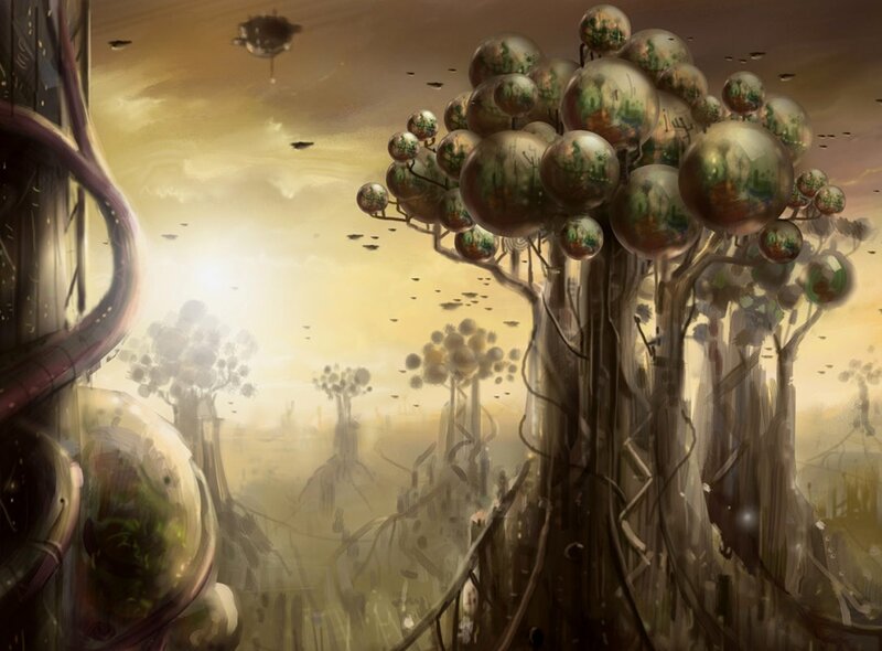 Alien Trees with Spheres