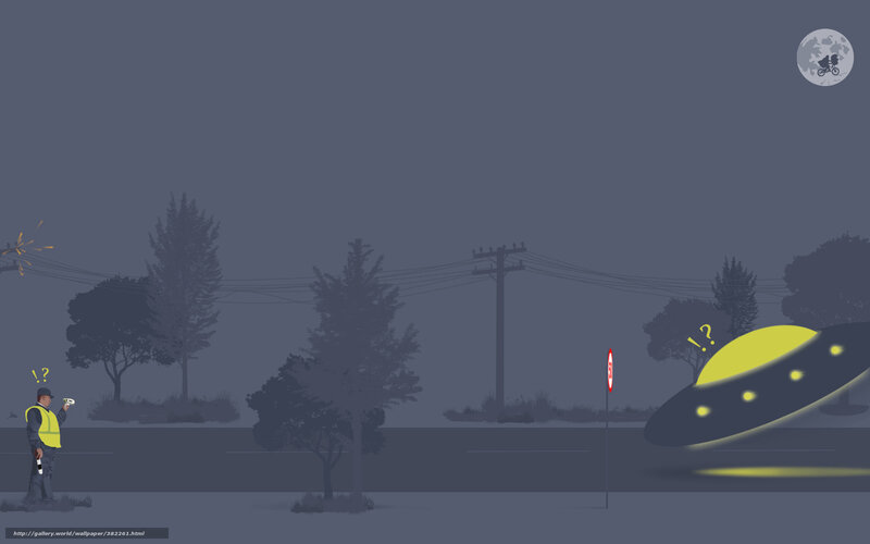 Alien UFO encounter at night