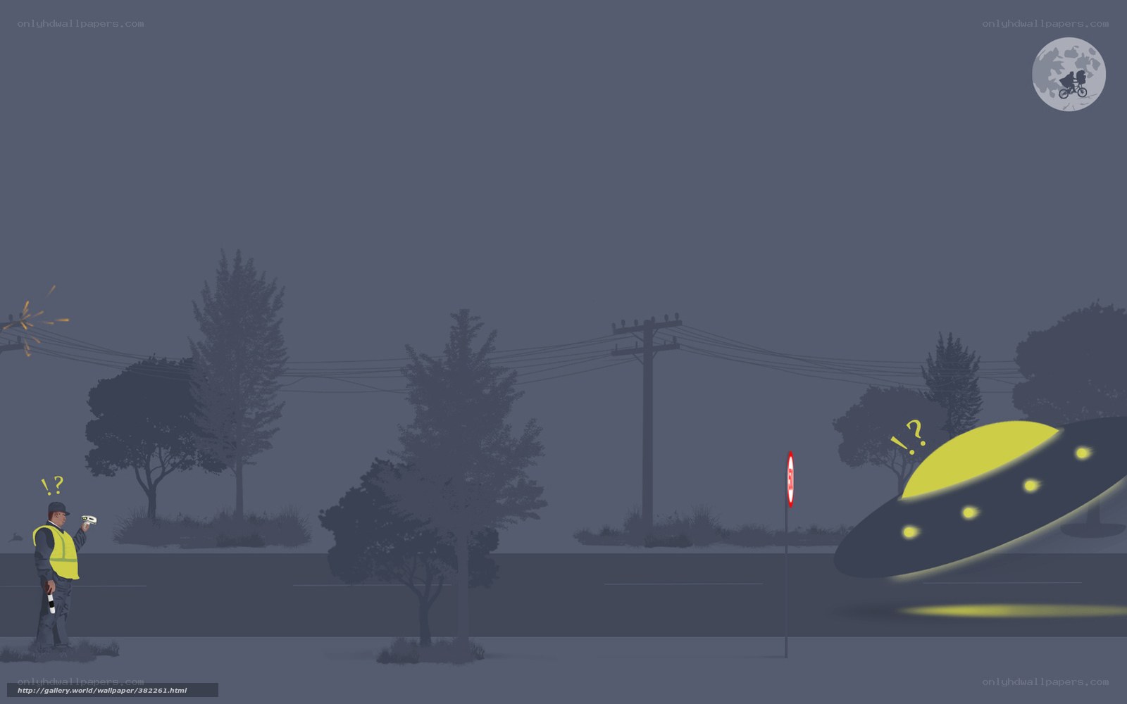 Alien UFO encounter at night