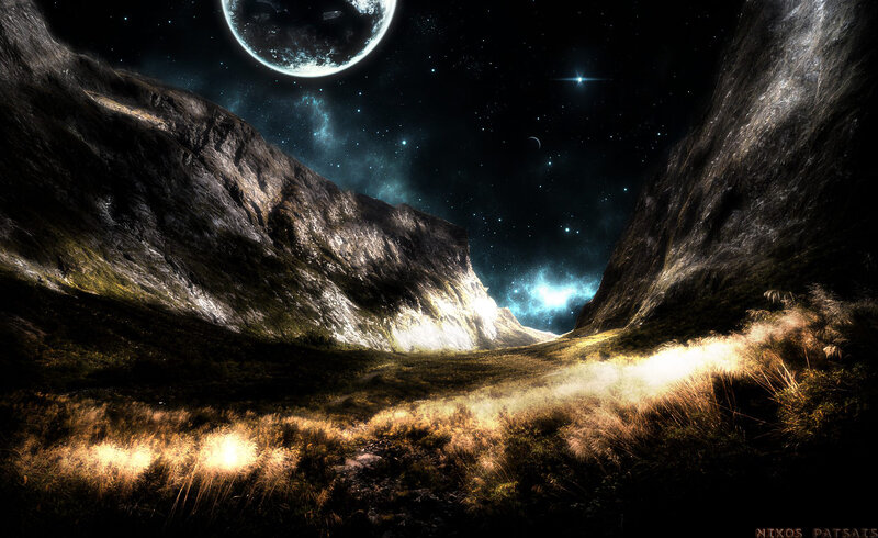 Alien Valley Landscape
