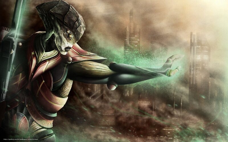 Alien Warrior in Armor — Green