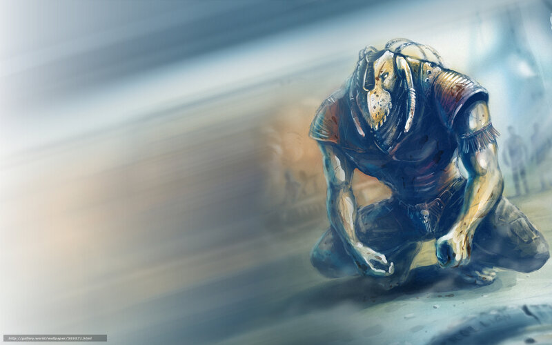 alien warrior kneeling in motion