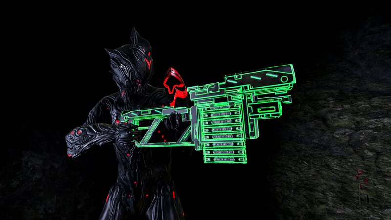 Alien Warrior with Weapon — Black
