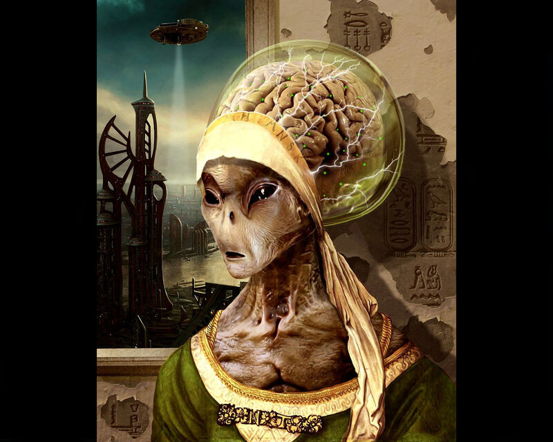 Alien with Exposed Brain