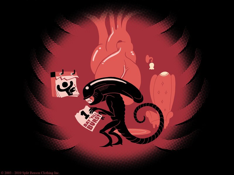 Alien with pay day notice