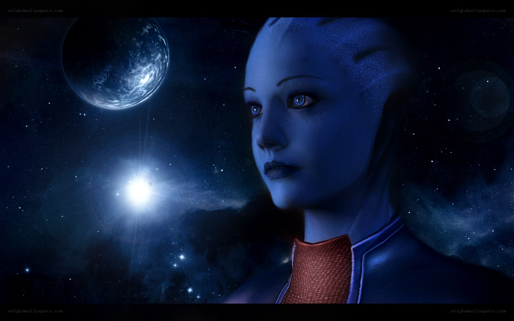 alien woman in space