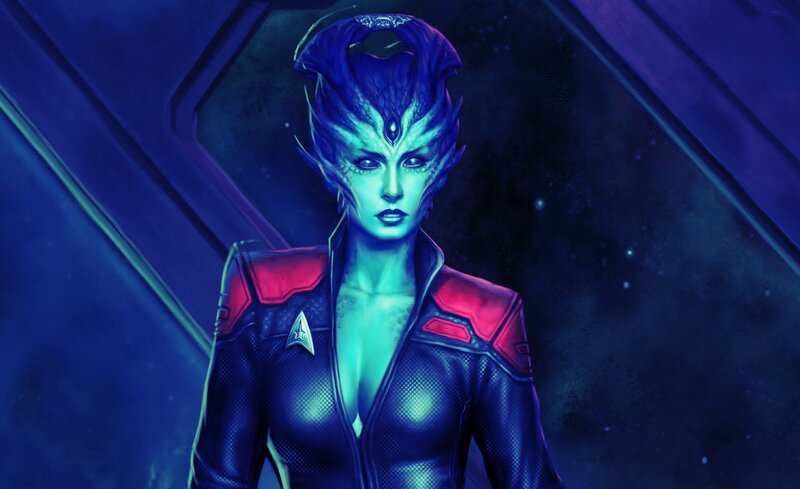 Alien Woman in Uniform