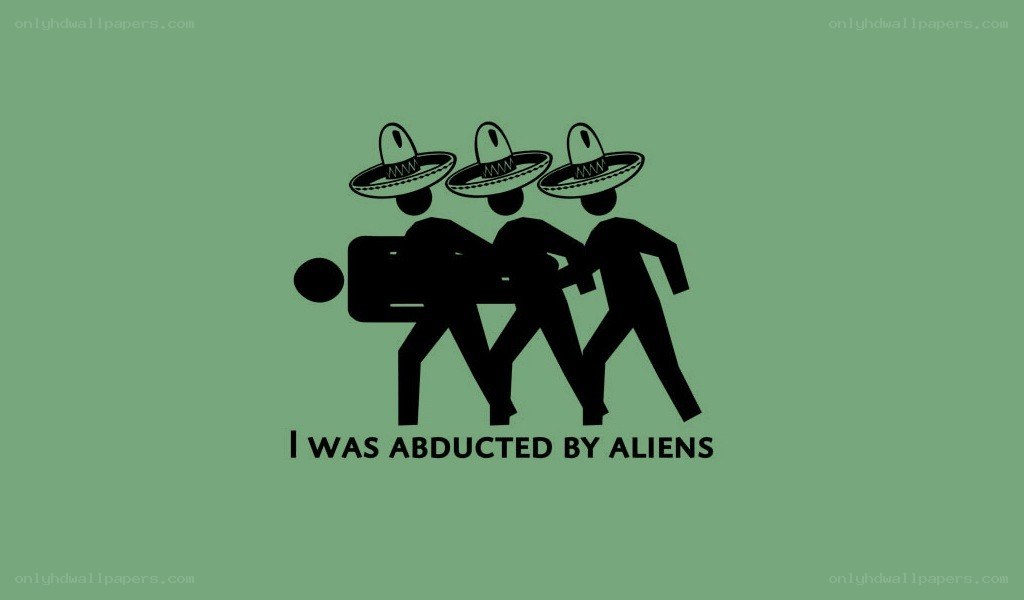 aliens abducting a person