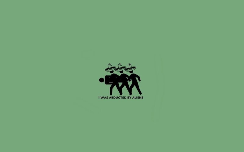 Aliens abducting a person