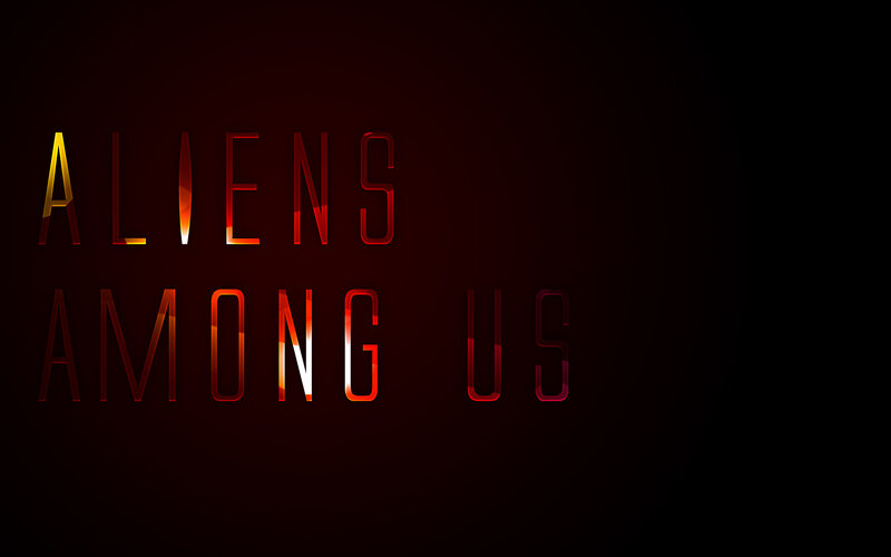 Aliens Among Us title art