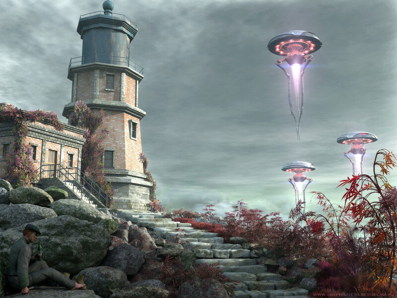 Aliens at the lighthouse