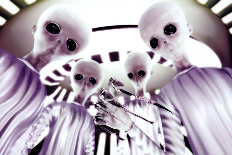 Aliens Holding Tools