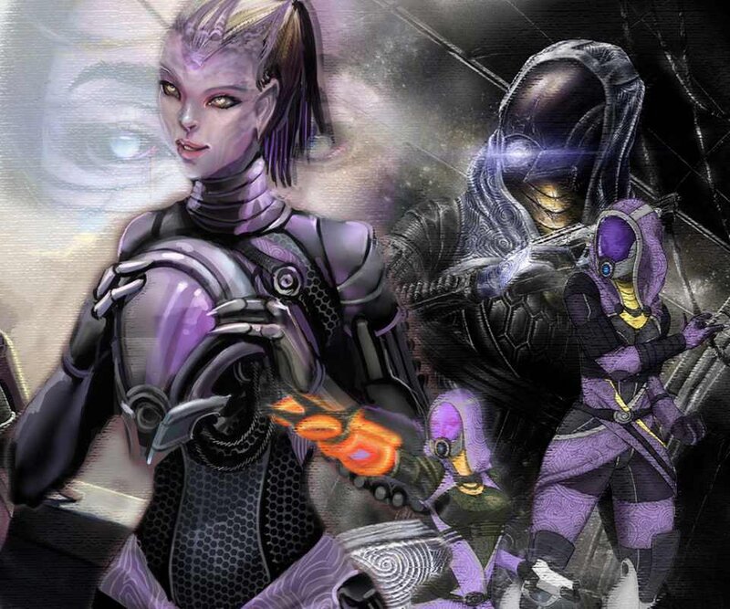 Aliens in Futuristic Armor