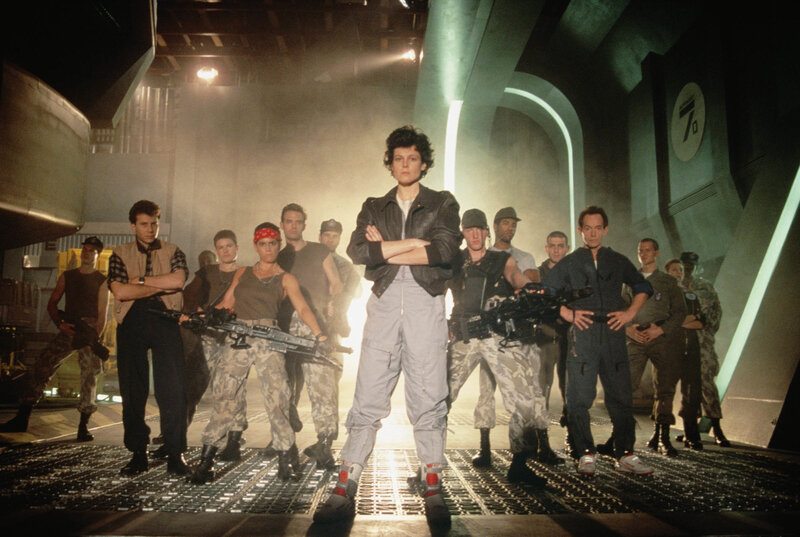 Aliens movie cast scene