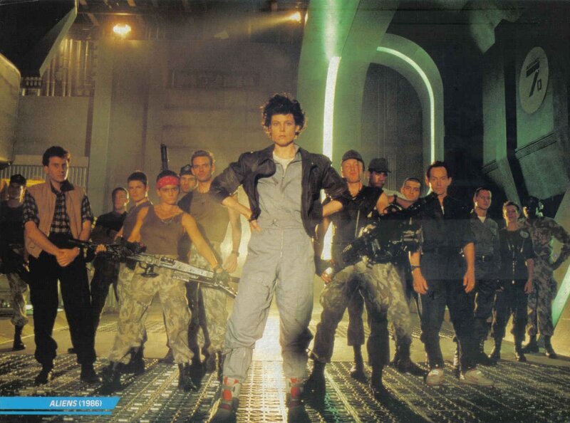 Aliens movie cast scene