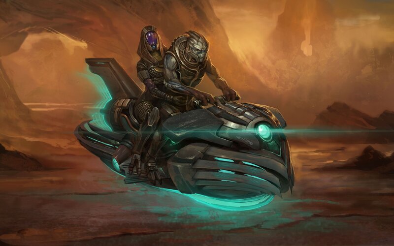 Aliens on Hoverbike