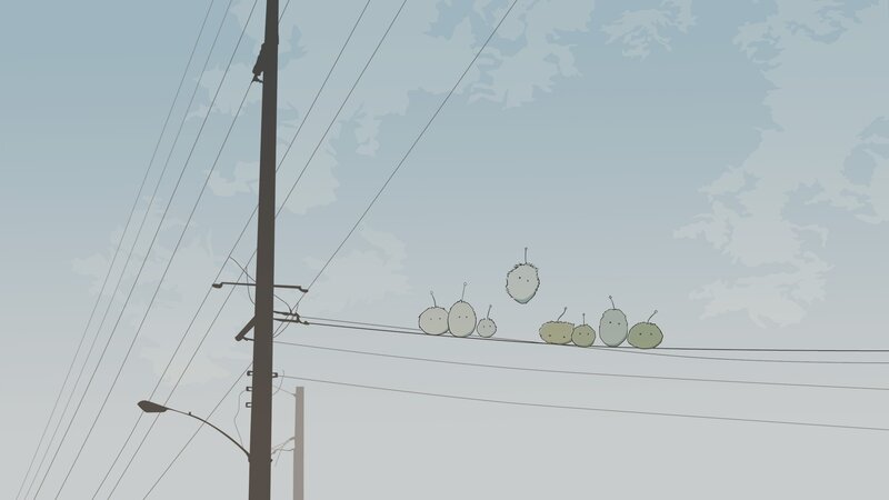 Aliens on power lines